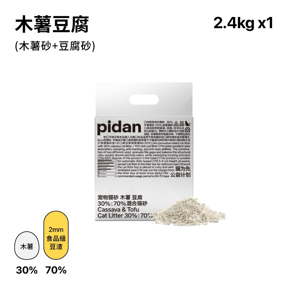 木薯貓砂 木薯豆腐 (木薯砂+豆腐砂)